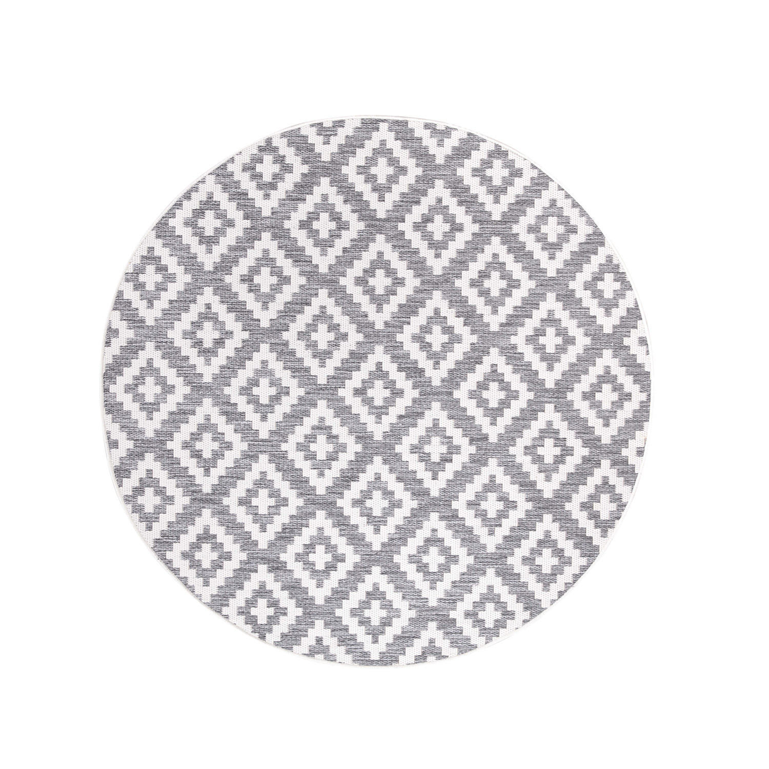 OUTDOOR-TEPPICH Sun 461 Grau 120 cm - Grau, Textil (120/120cm) - carpet city