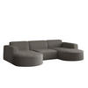 ECKSOFA, Modena U-Form, Stoff Quelle, Graphit - Graphitfarben, Holz (299/165cm) - Kaiser Möbel