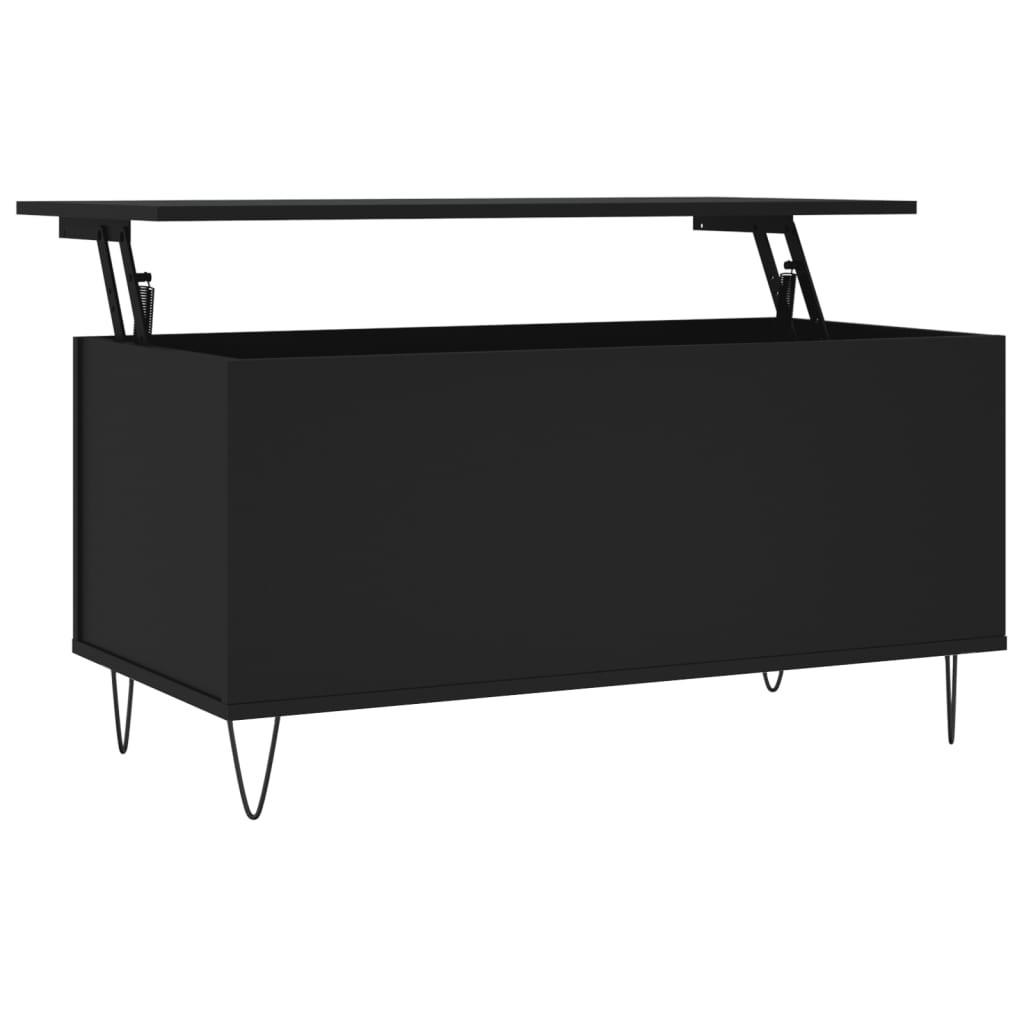 COUCHTISCH Schwarz 90x44,5x45 cm Holzwerkstoff - Schwarz, Holzwerkstoff (90/44.5/45cm) - furnicato