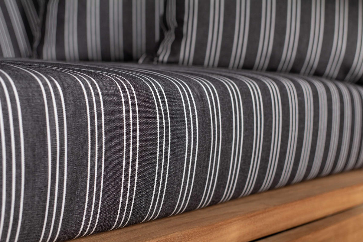 STRANDKORB XL Schillig Bullauge - Braun/Grau, Metall (142/170/95cm) - Mr. Deko