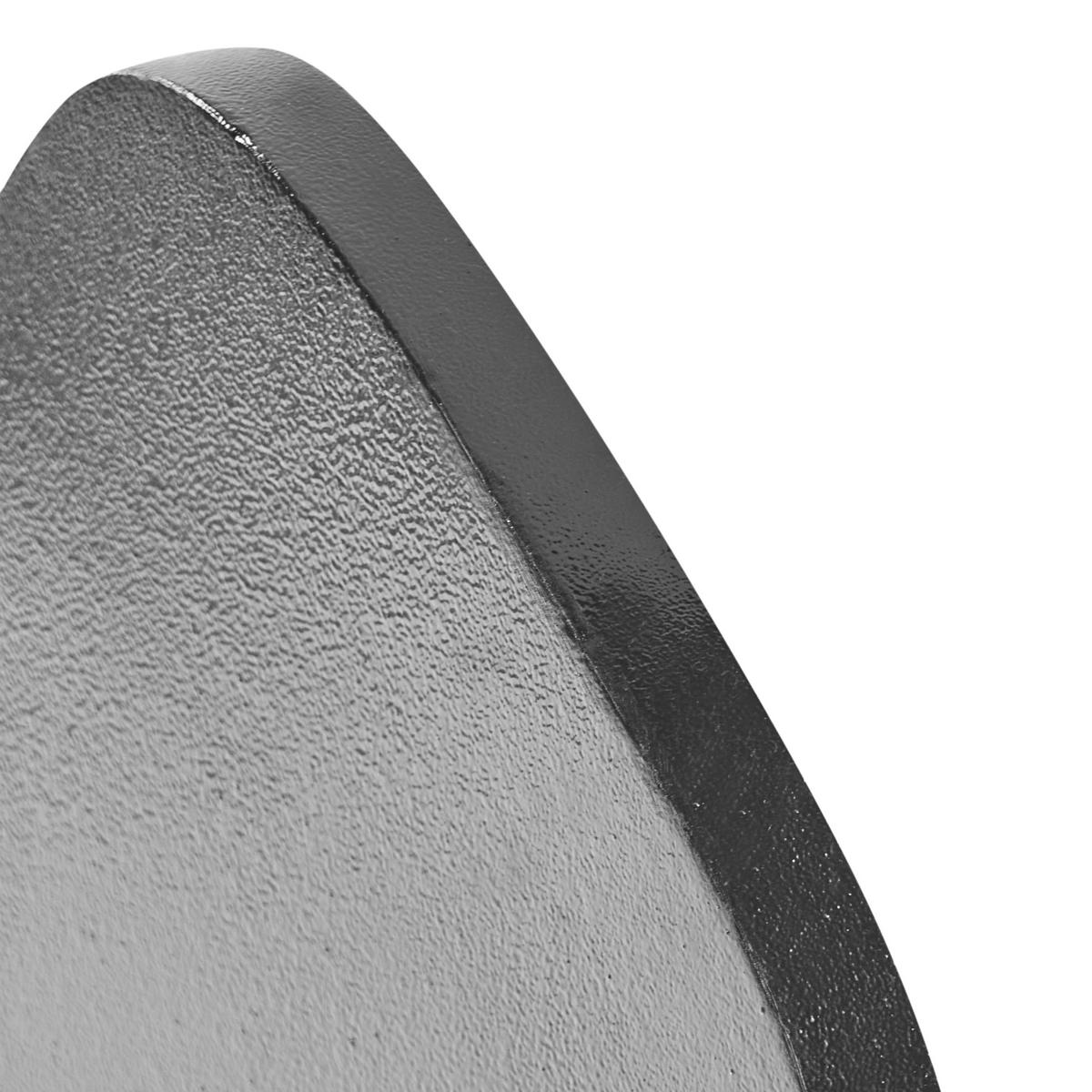 STENSKA URA aluminij črna Ganges - črna, kovina (44/64/1cm) - Beliani