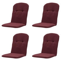 GARTENSTUHLKISSEN Panama 96/45 cm 4er-Set - Dunkelrot, Textil (96/5/45cm) - Madison
