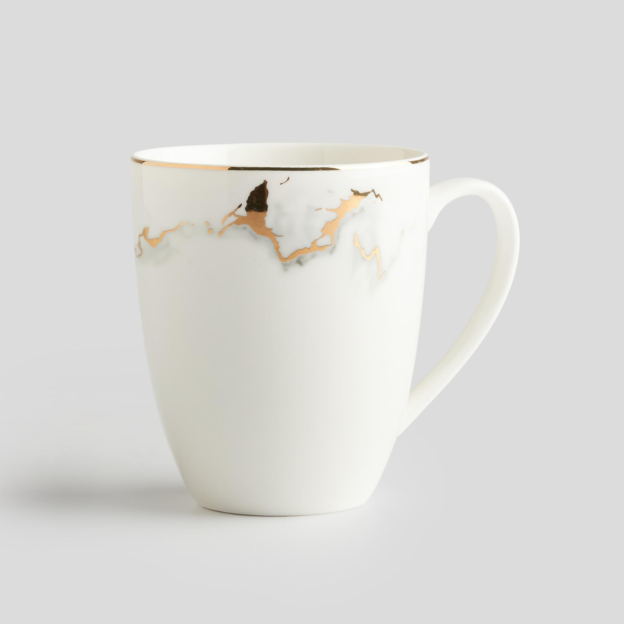 BECHER Marberis - Weiß, Keramik (0.36L) - home&you