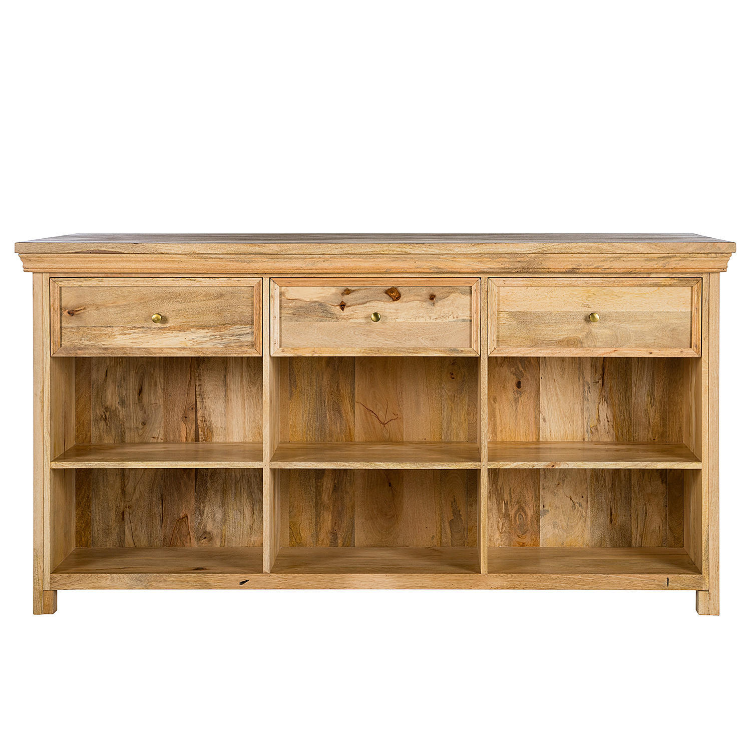 KÜCHENINSEL - Mango massiv - Braun, Holz (180/94/80cm) - home24
