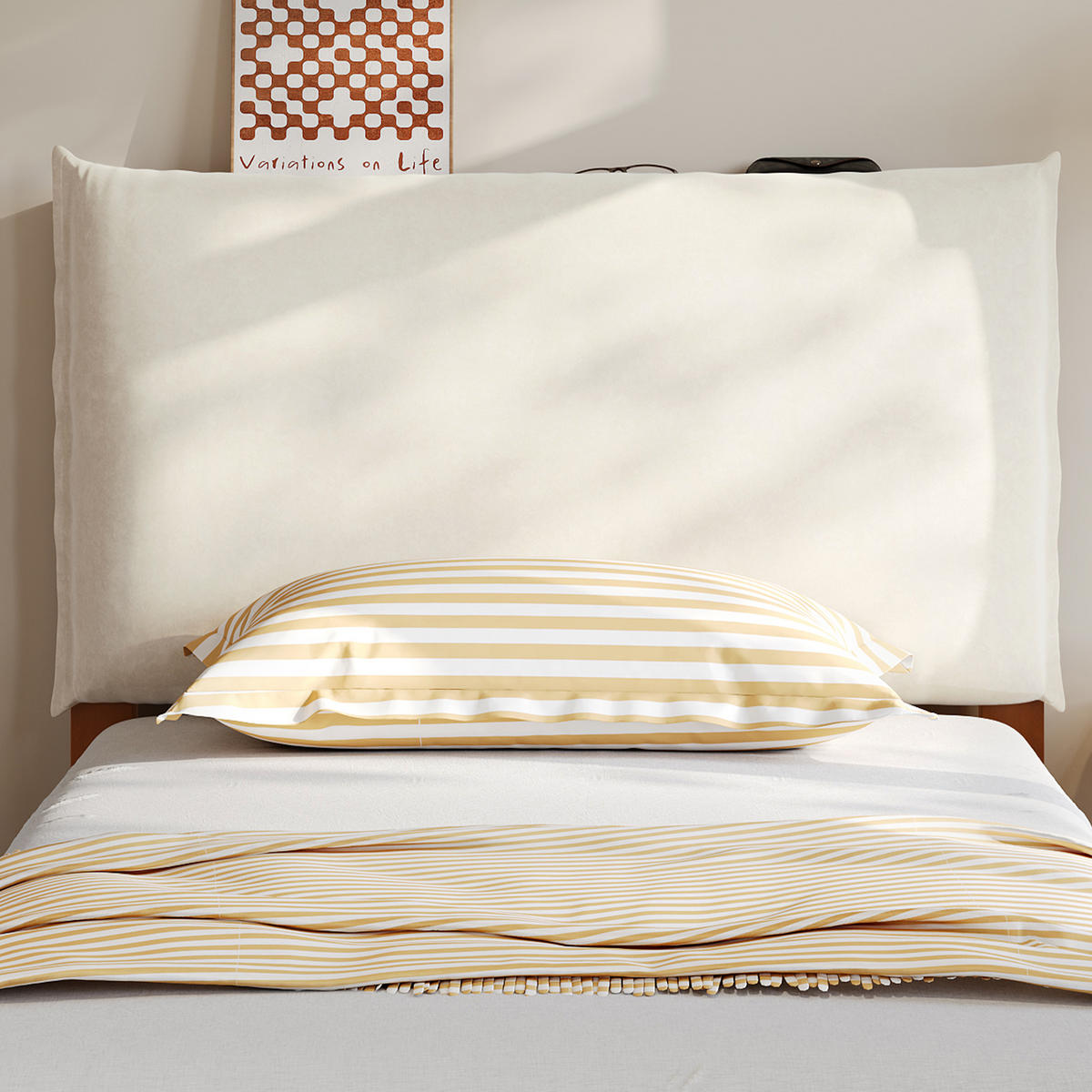 BETT mit gepolsterter Rückenlehne 90x200 cm Dunkelbraun - Dunkelbraun, Holz (90/200cm) - Meubliv