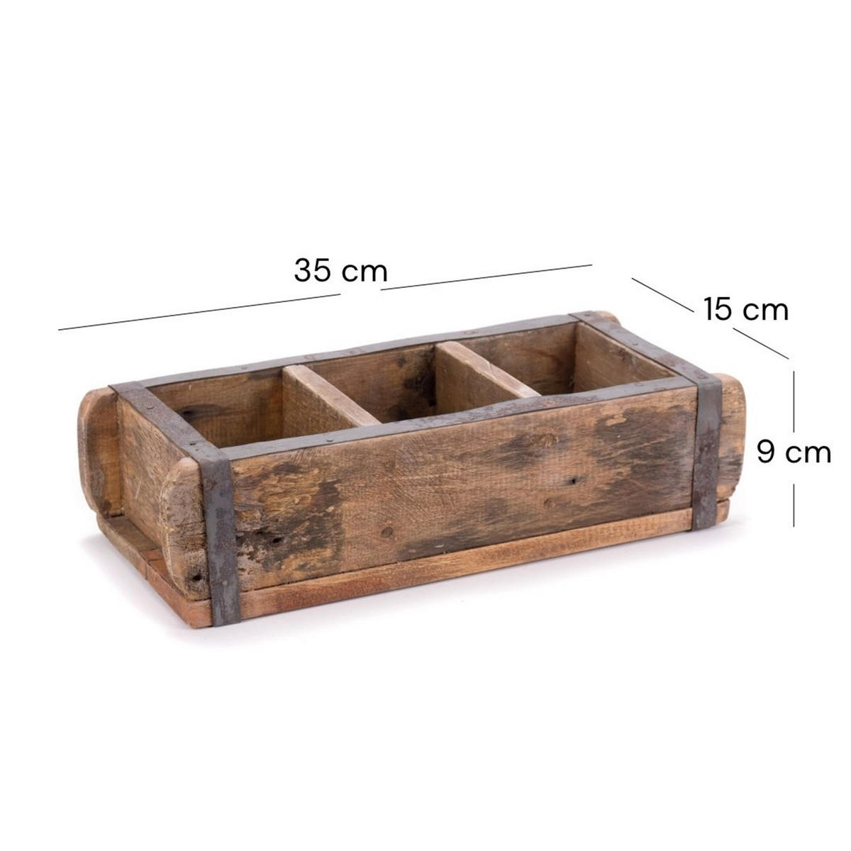HOLZKISTE Brick Massivholz, Ziegelform - Naturfarben, Holz (9cm) - DESIGN DELIGHTS
