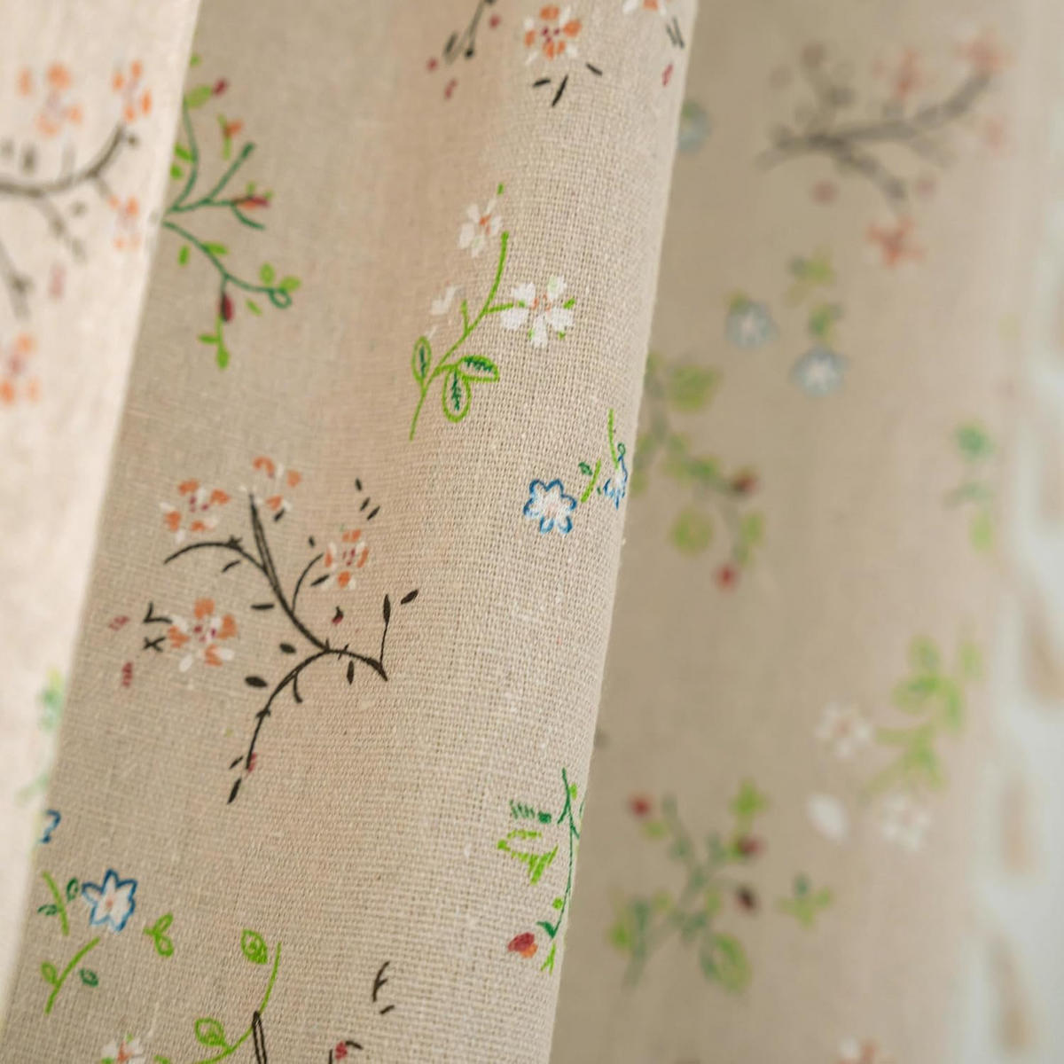 VORHÄNGE – Höhe 214 cm, Breite 132 cm – Zwei Schals - Weiß, Textil (214/1/132cm)