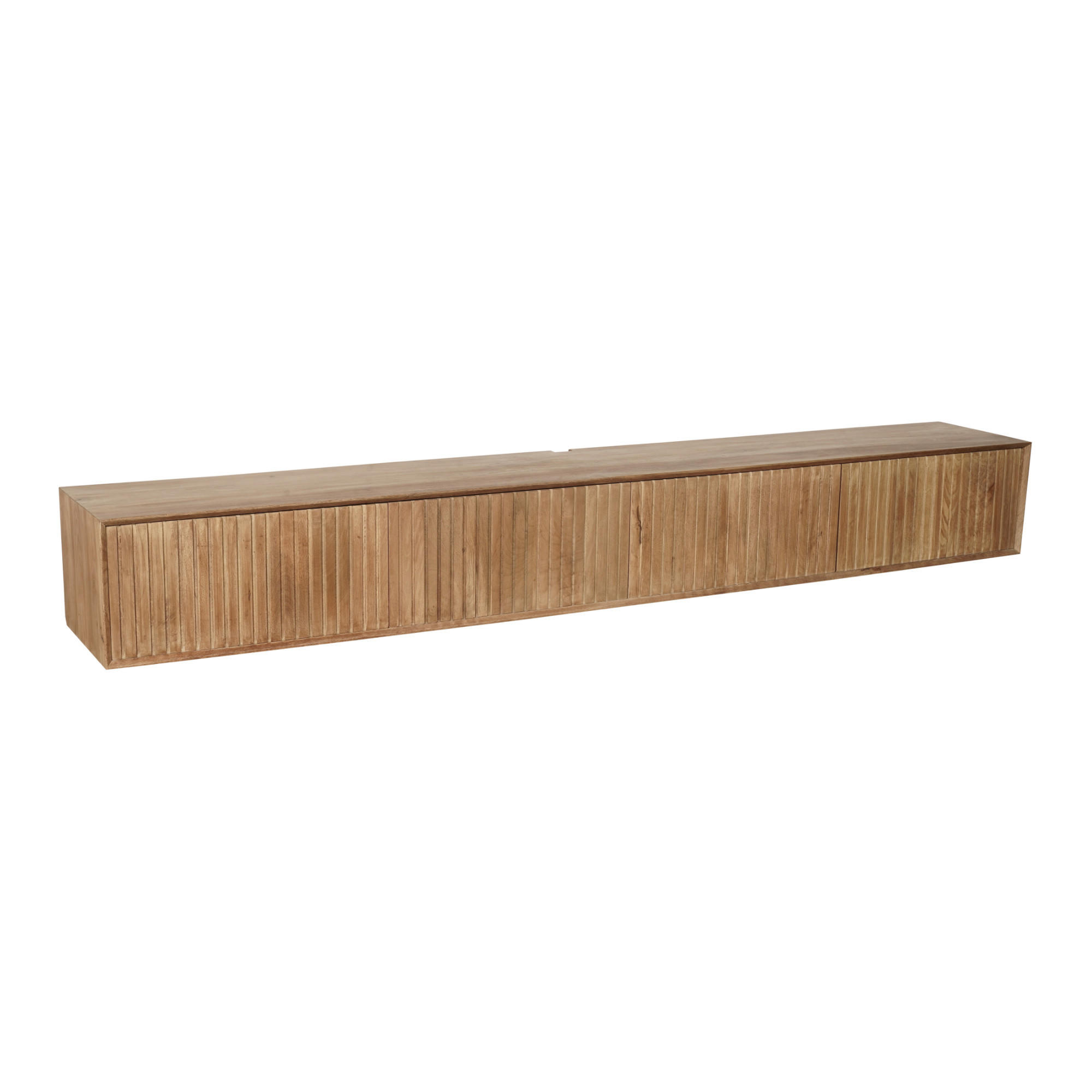 LOWBOARD Dimora Mangoholz 240 cm / 35 cm Natur - Naturfarben, Holz (240/30/35cm) - Villa Möbel