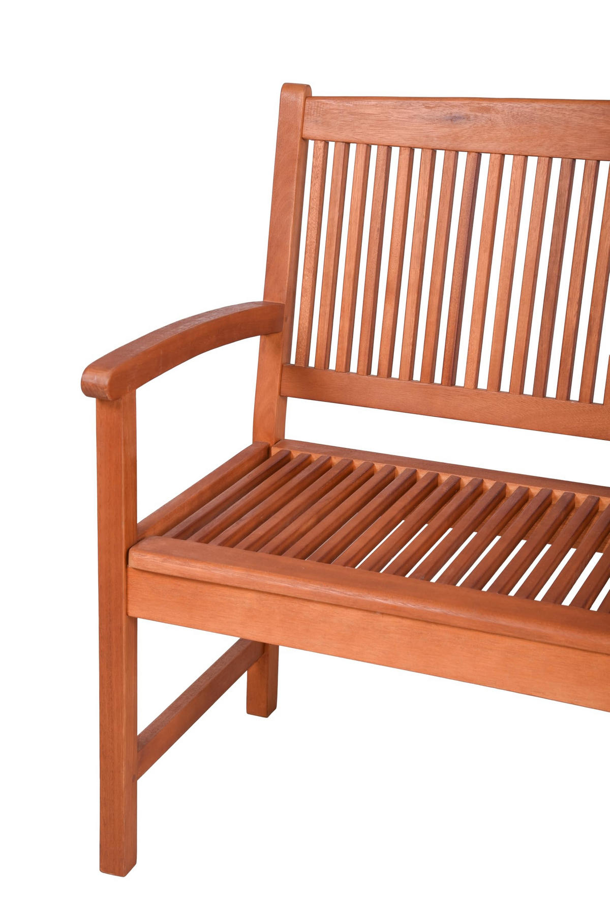 GARTENBANK Tours 2-Sitzer Terrassenbank - Hellbraun, Holz (127/90/60.6cm) - DELUKE