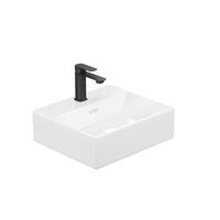 WASCHBECKEN mit Überlauf Weiß 41,5 / 36 / 13 cm - Weiß Hochglanz, Keramik (36/13/41.5cm) - EMKE