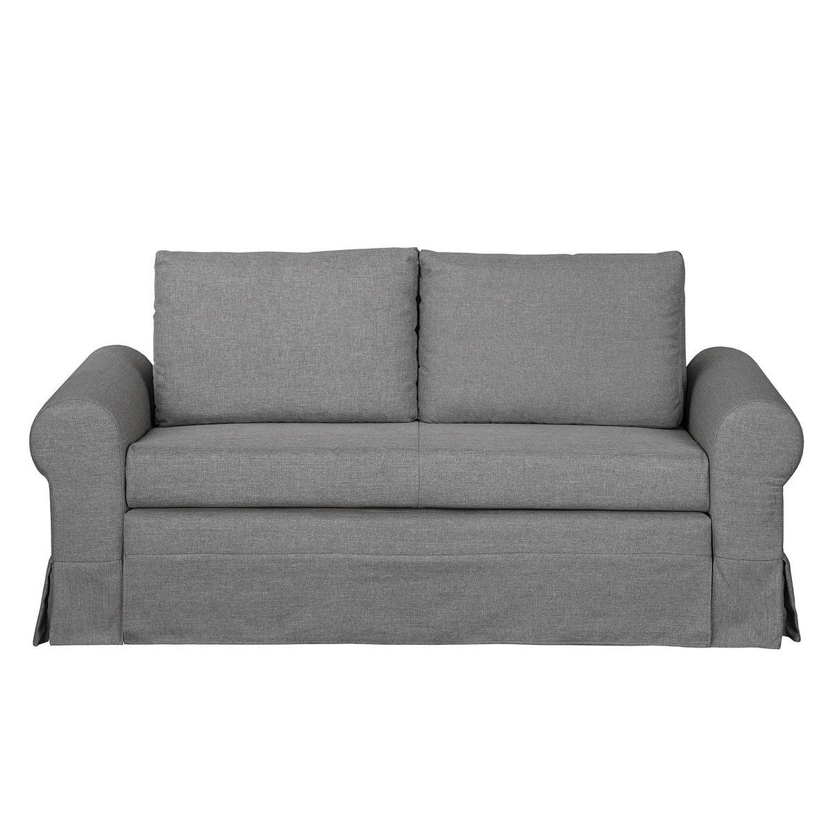 SCHLAFSOFA mit Husse - Grau, Textil (165/90/90cm) - home24