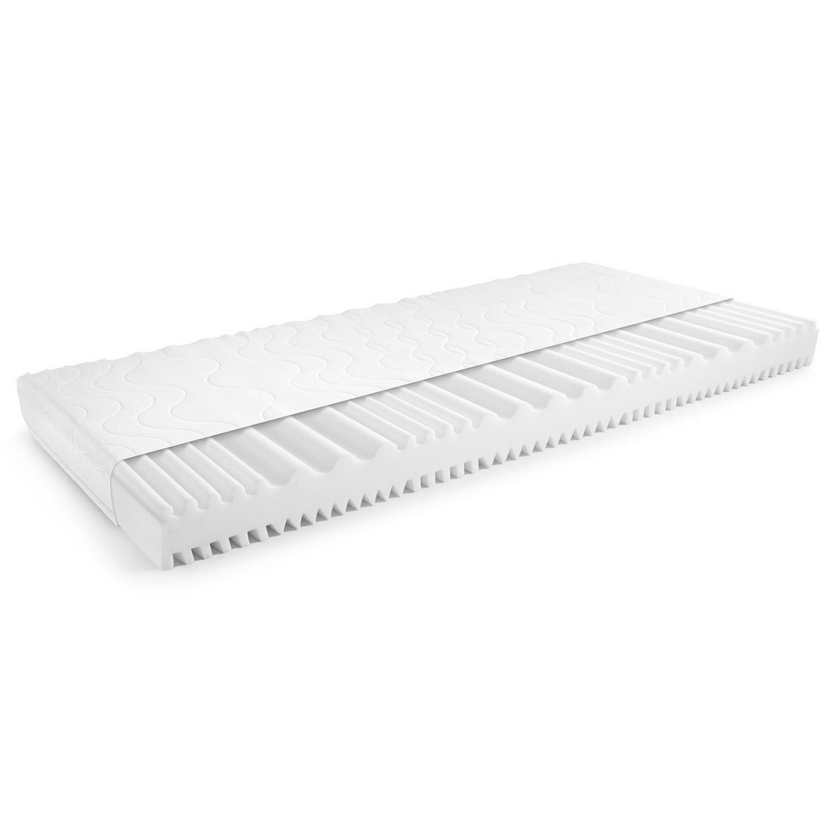 KALTSCHAUMMATRATZE Premium 90x200 cm - Weiß, Textil (90/200cm) - CloudComfort