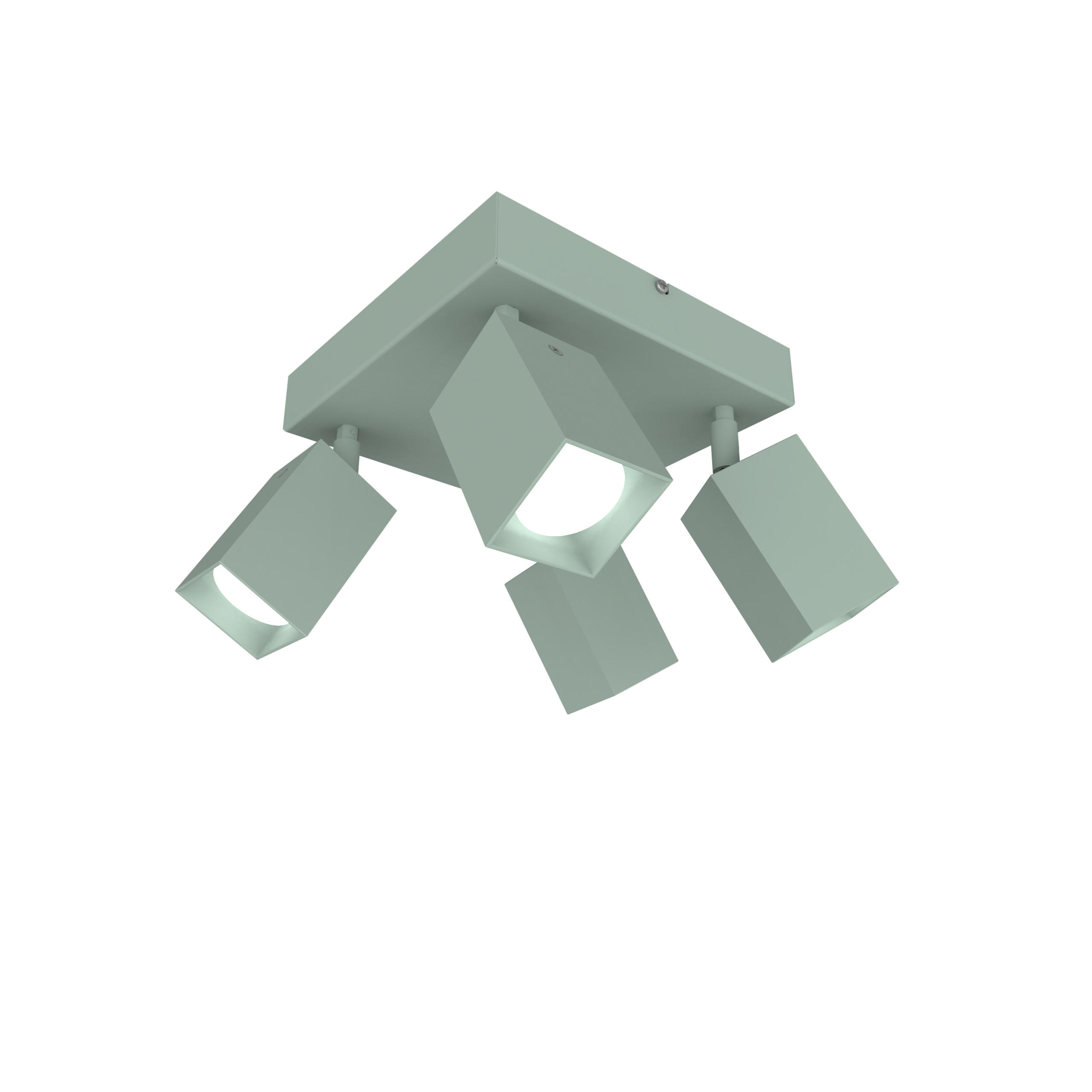 DECKENLEUCHTE - Grün, Metall (25/25/18cm) - Lumicom