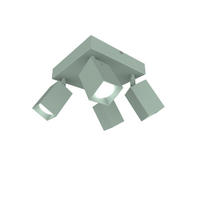 DECKENLEUCHTE - Grün, Metall (25/25/18cm) - Lumicom