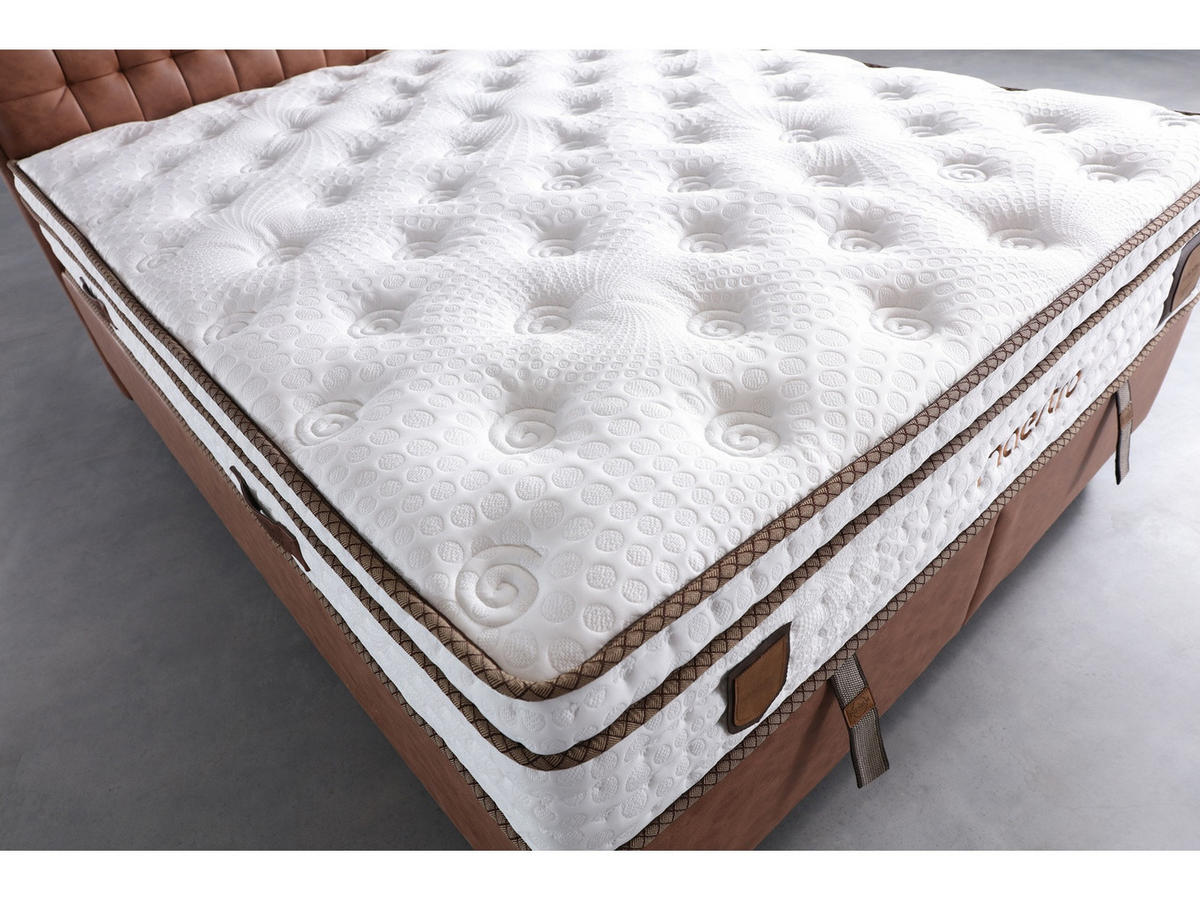 POLSTERBETTSET Maestro 140x200 Braun - Braun, Textil/Metall (140/200cm) - Villa Möbel