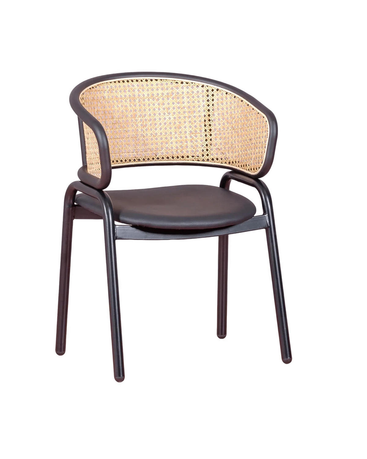 STUHL Naturmaterialien Schwarz - Schwarz, Naturmaterialien (56/79/48cm) - Nest Dream