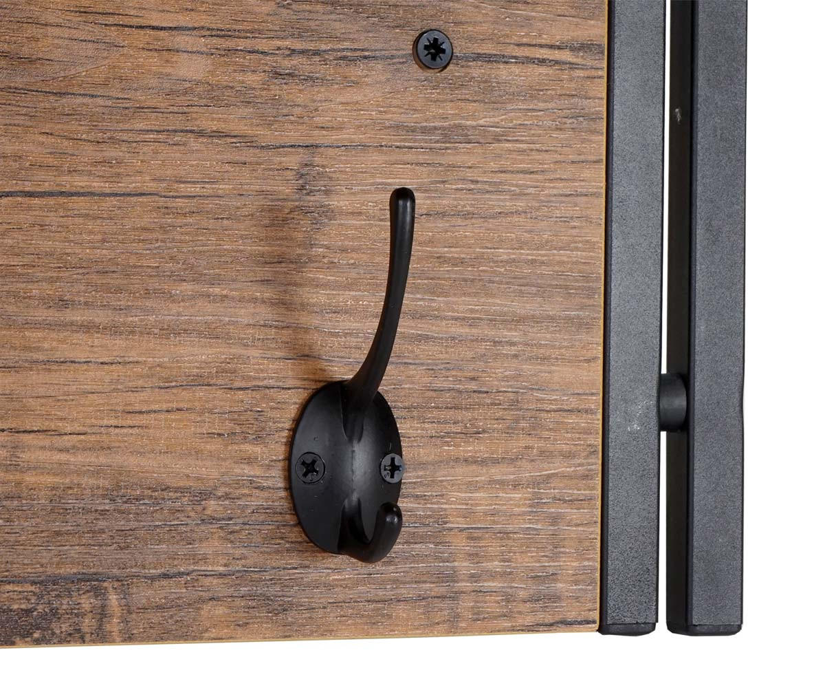 WANDGARDEROBE Wildeiche Dekor - Wildeiche, Holzwerkstoff (75/24/24cm) - Jamb