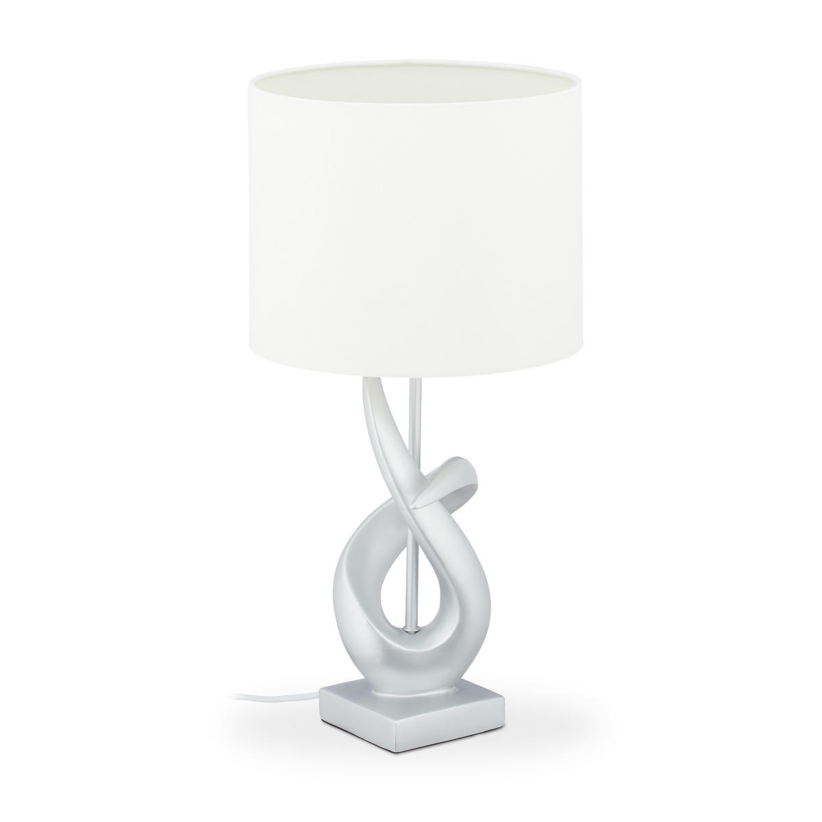 TISCHLAMPE - Multicolor, Kunststoff/Textil (25/25/50cm) - Relaxdays