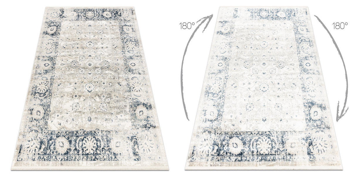 TEPPICH Distin 120/170 cm - Blau, Textil (120/170cm) - rugsX