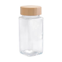 GEWÜRZDOSEN 12er-Set Glas Bambusdeckel - Transparent, Glas/Holz (4.5/10.5/4.5cm) - Livingandhome