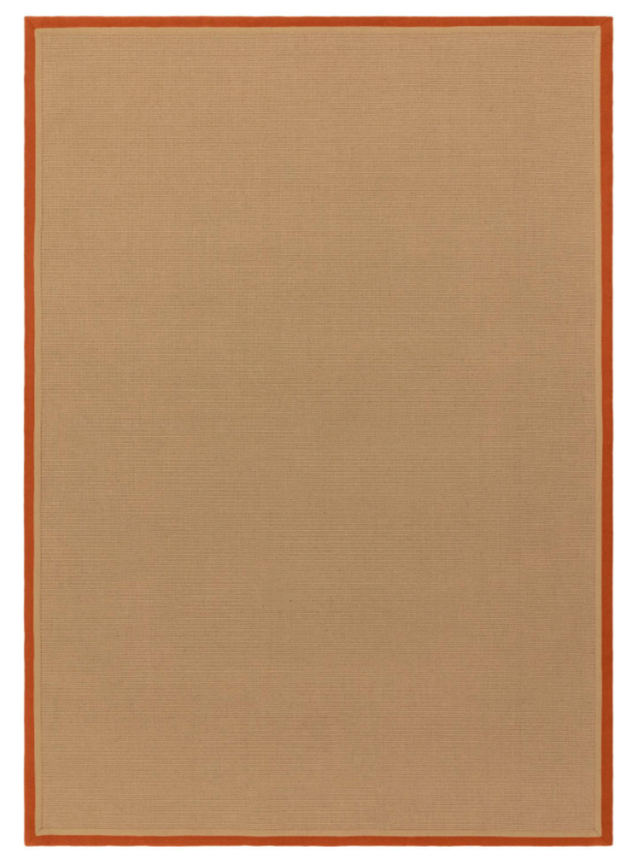 TEPPICH modern Wohn-/Schlafzimmer Naturfaser DORO Orange 40x120 cm - Orange, Naturmaterialien (40/120cm) - Novatrend