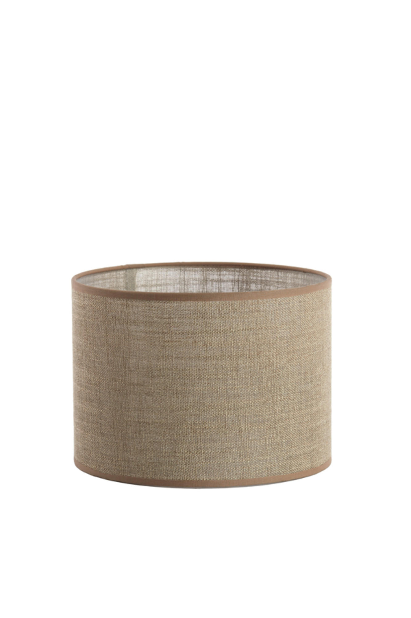 LAMPENSCHIRM Caden Braun Ø25/18 cm - Braun, Textil (25/25/18cm) - Light & Living