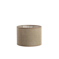 LAMPENSCHIRM Caden Braun Ø25/18 cm - Braun, Textil (25/25/18cm) - Light & Living