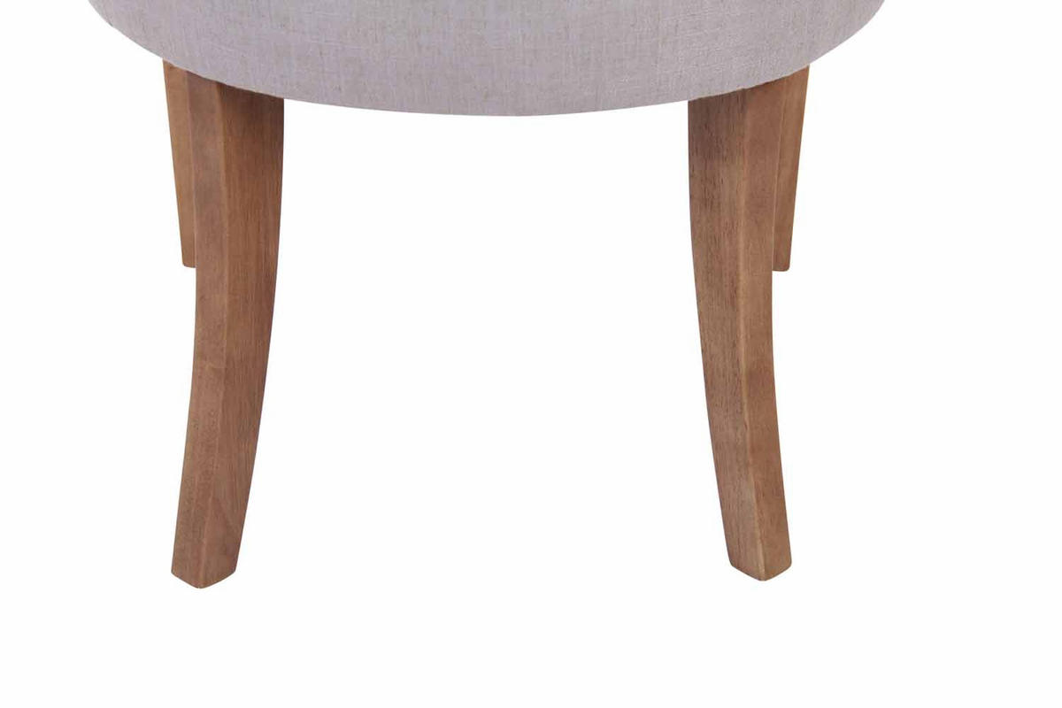 ESSZIMMERSTUHL Aboli, 2er Set Stoff, antik-hell Grau - Hellbraun/Grau, Holz/Textil (55/92/58cm) - TPFLiving