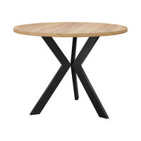 COUCHTISCH STK M6 - Schwarz/Braun, Metall (67/67/50cm) - MIRJAN24