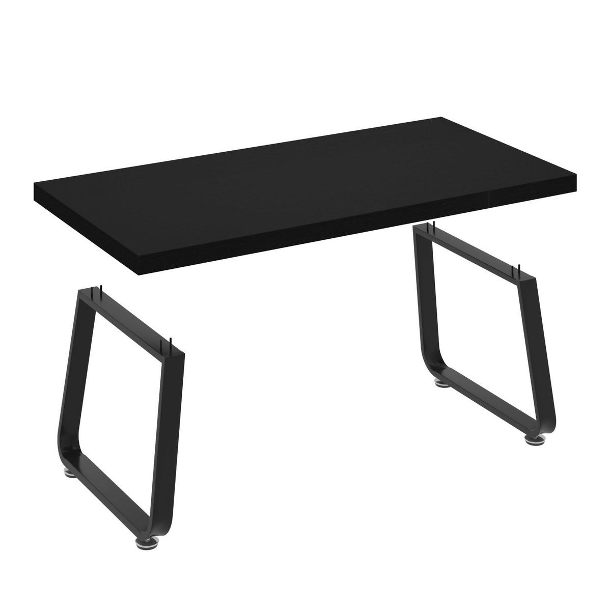 COUCHTISCH Modern Holz Metall 120 x 60 x 46,5 cm Wohnzimmertisch - Schwarz, Holzwerkstoff/Metall (60/120/46.5cm) - Quality Elegance