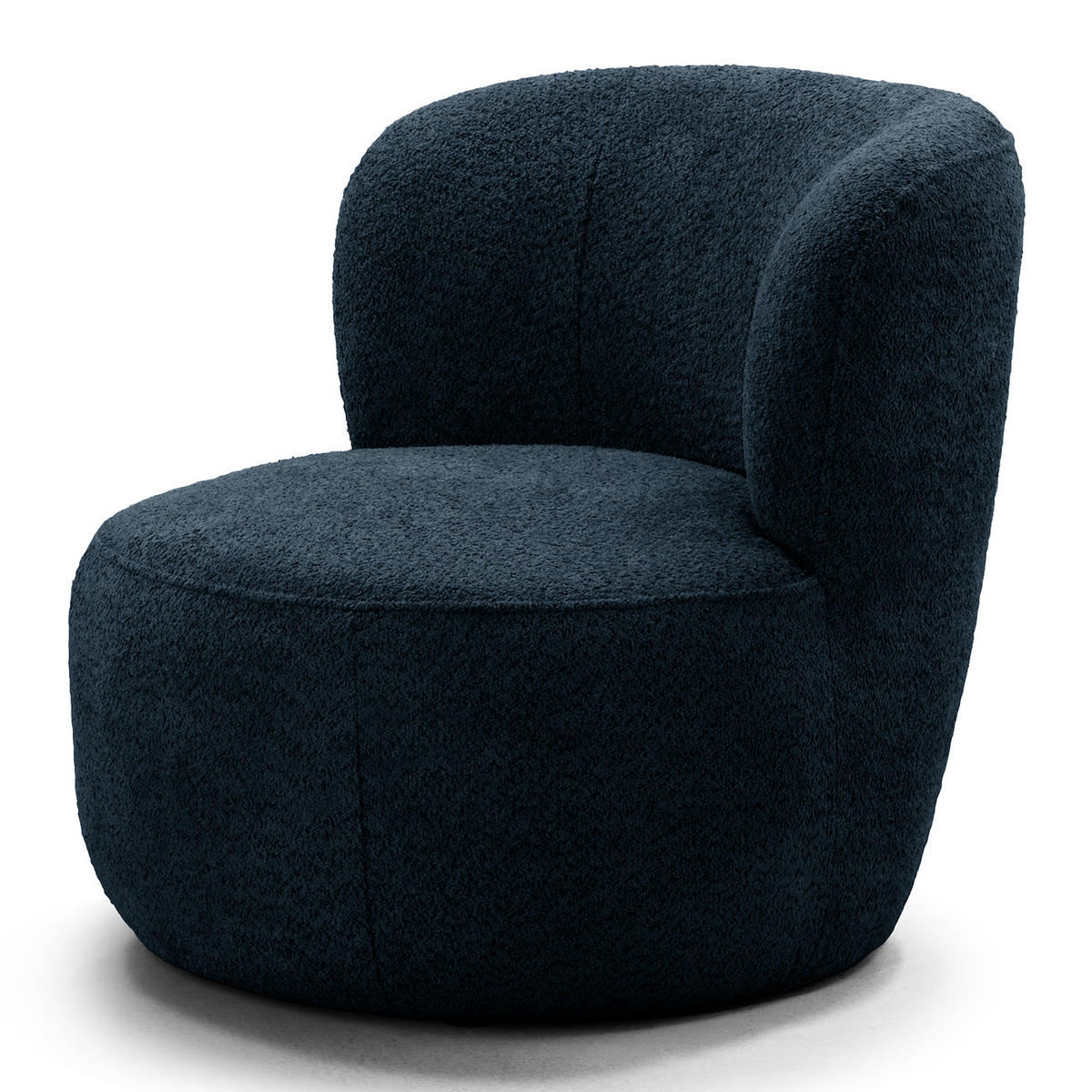 SESSEL - Schwarz/Dunkelblau, Kunststoff/Textil (78/75/84cm) - home24