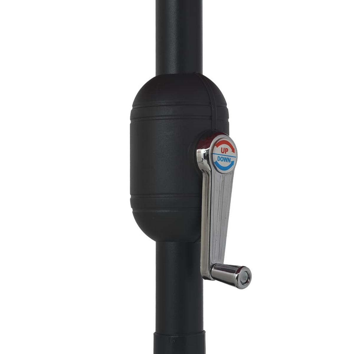 SONNENSCHIRM Mit Metall-Mast 390 Cm Schwarz - Schwarz, Textil (390/390cm) - vidaXL