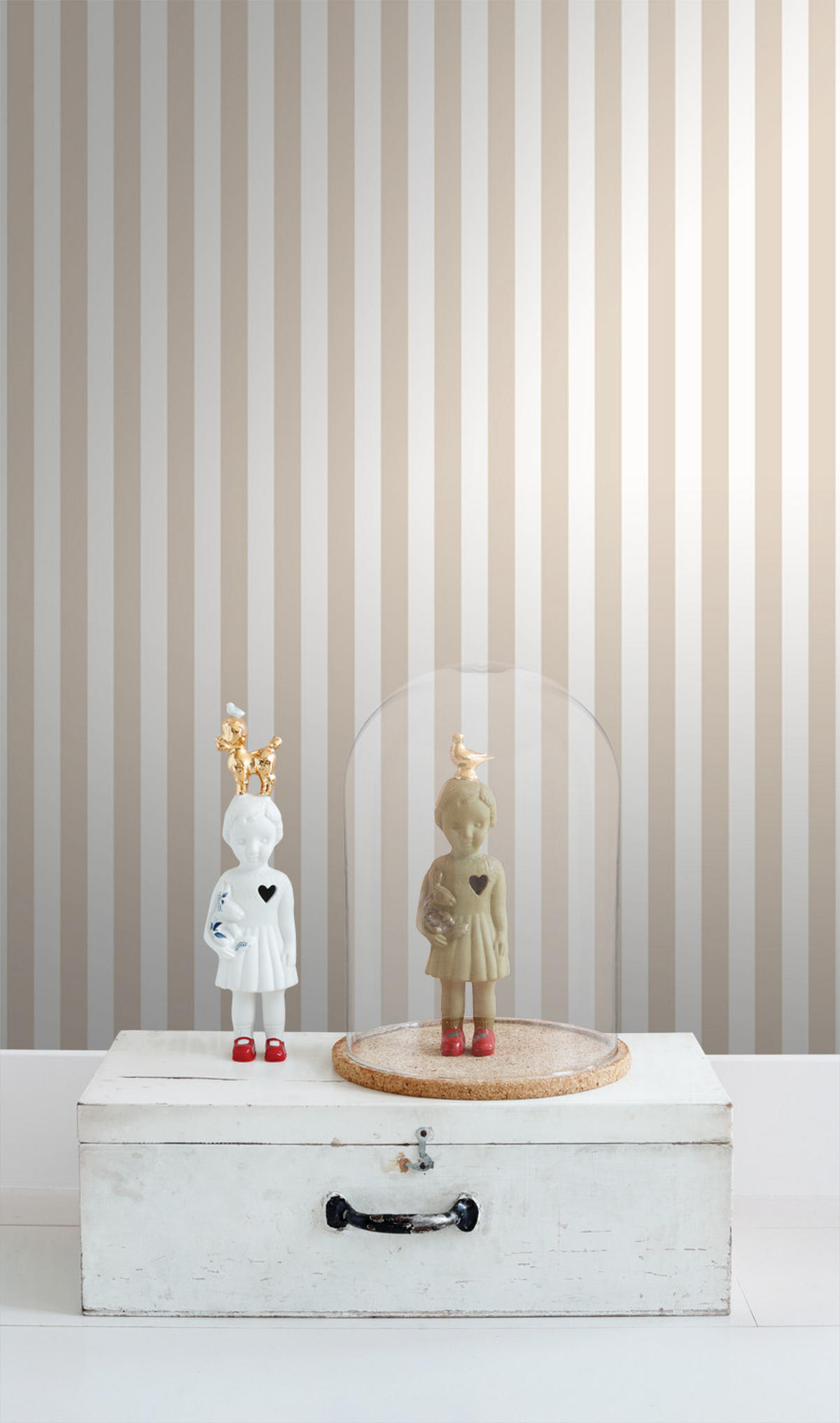 TAPETE Streifen 53 cm x 10.05 m - Beige, Papier (53/1000cm) - ESTAhome