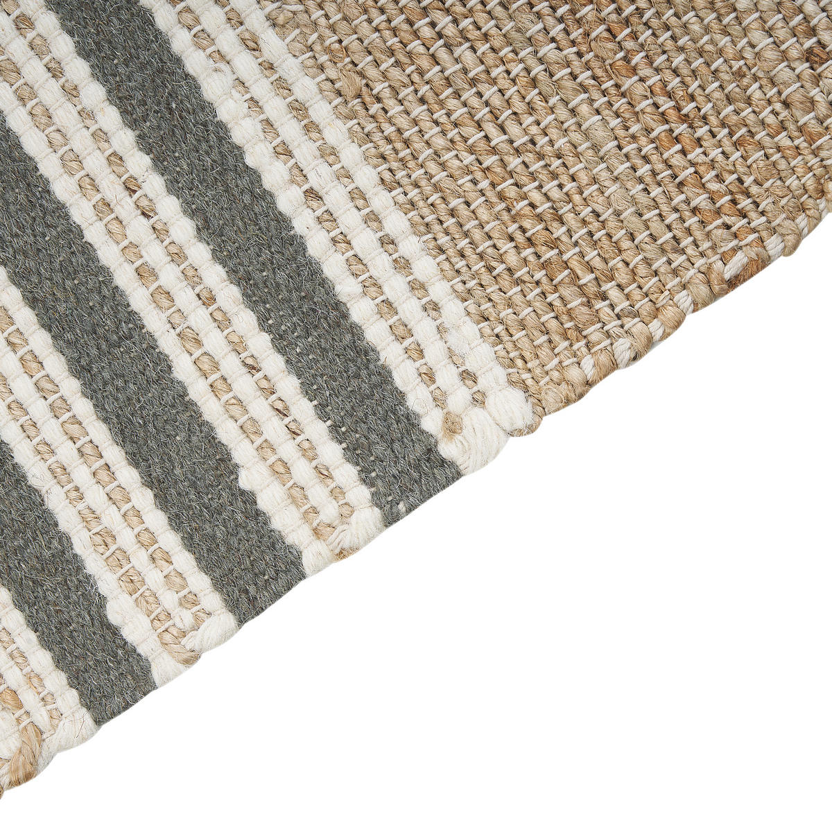 TEPPICH geflochten Mirza 150/80 cm - Beige, Naturmaterialien (80/150cm) - Beliani