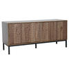 TV-SCHRANK, dunkles Holzeffekt - Braun, Holz (40/54/120cm) - Oviala