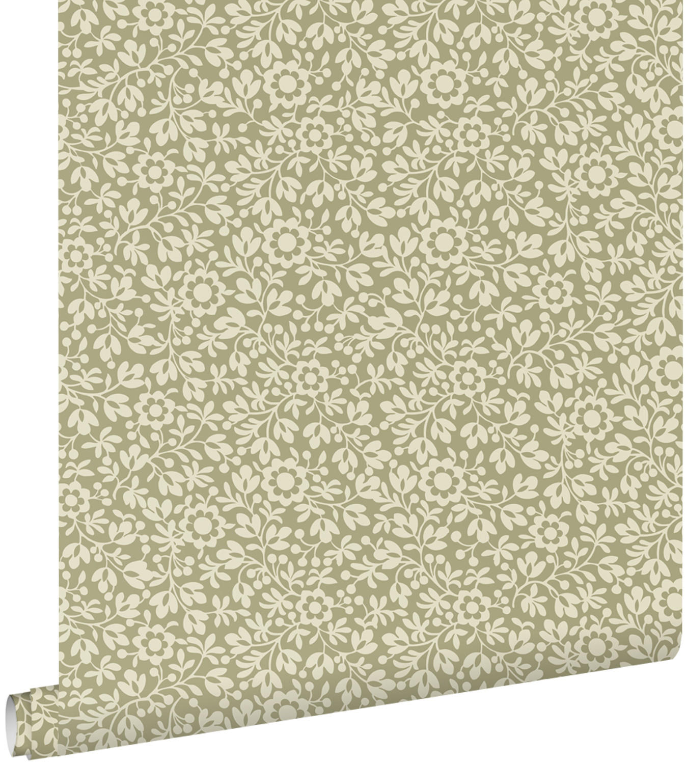 TAPETE Blumen 50 x 900 cm - Grün, Papier (50/900cm) - ESTAhome