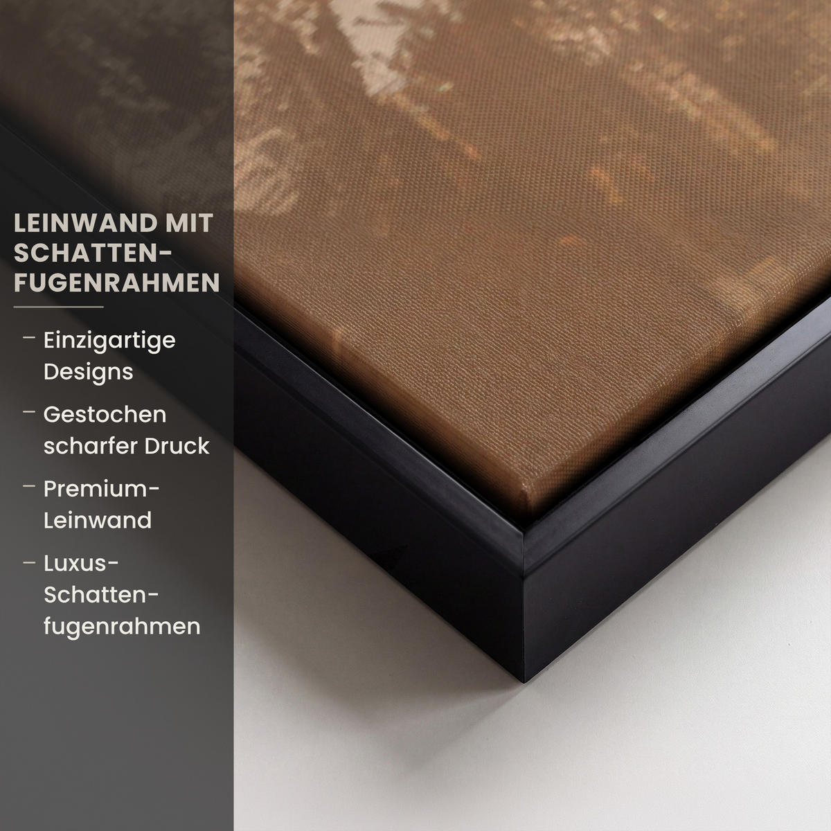 LEINWAND Bilder mit Rahmen - Weihnachten - Hirsch - Geweih - Weihnachtskugel - Rentier - 140x90 - Hellbraun, Textil (140/90cm) - MuchoWow