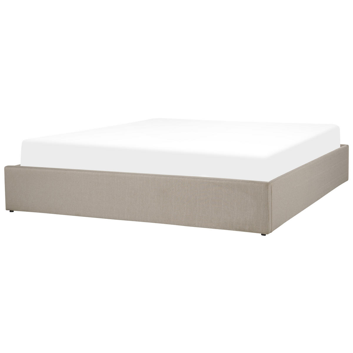POLSTERBETT 180/200cm Beige Dinan - Beige, Textil (180/200cm) - Beliani