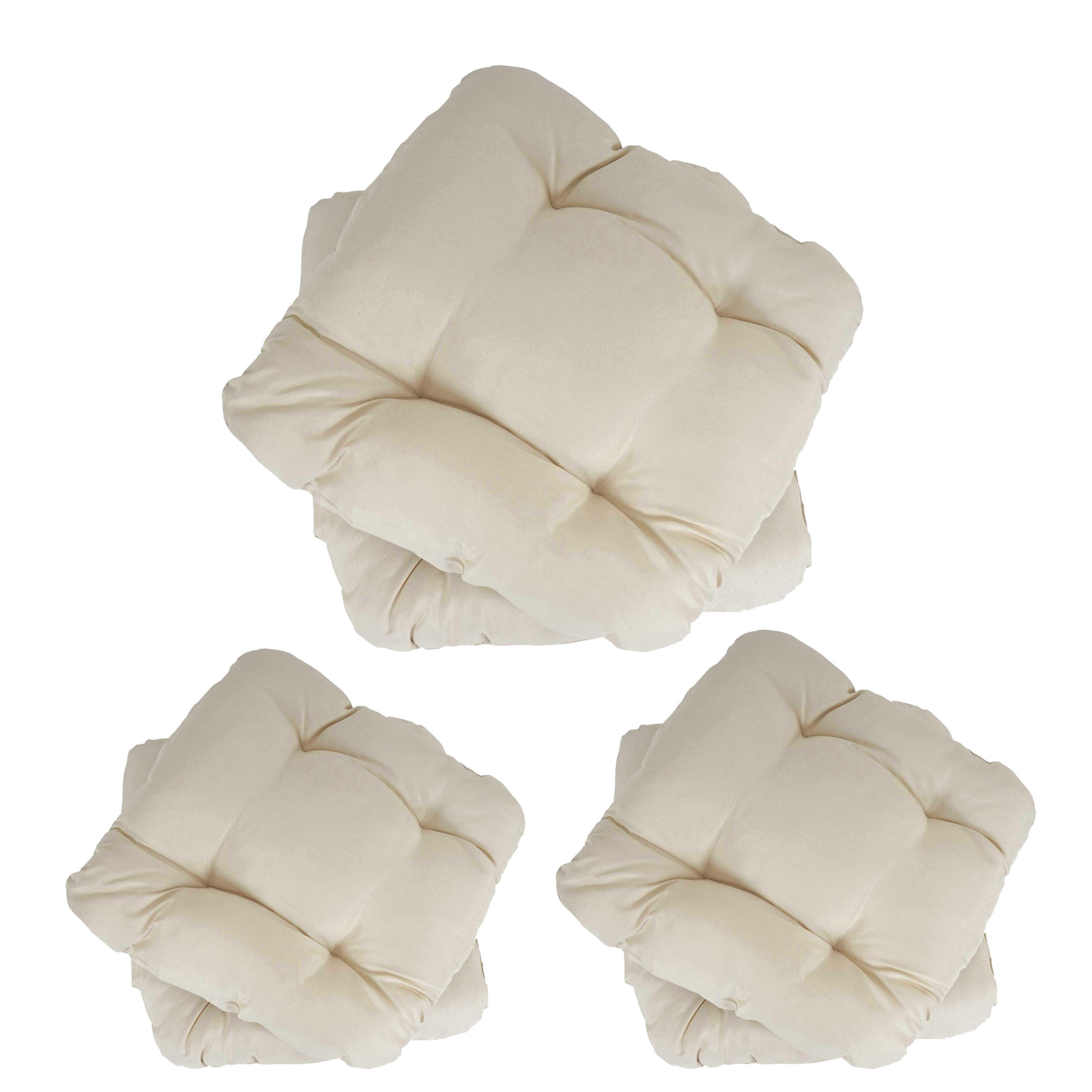 SITZKISSEN MILANO eckig Beige 6er-Set - Beige, Textil (8/38/41cm) - MCW