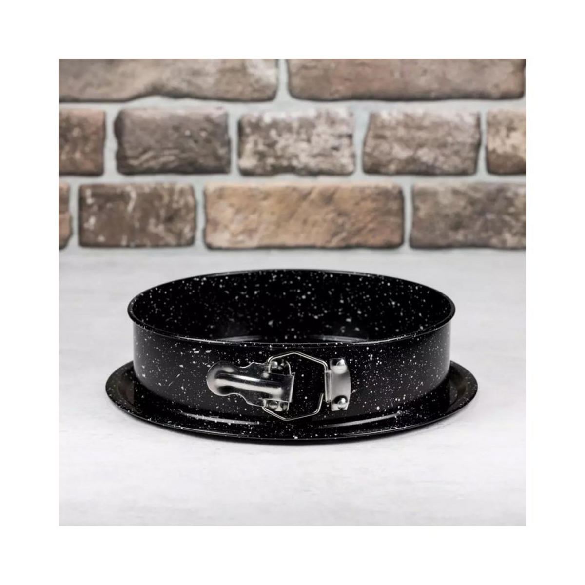 SPRINGFORM Schwarz 24/24/6.8 cm KH1782 - Schwarz, Metall (24/6.8/24cm) - Kinghoff 