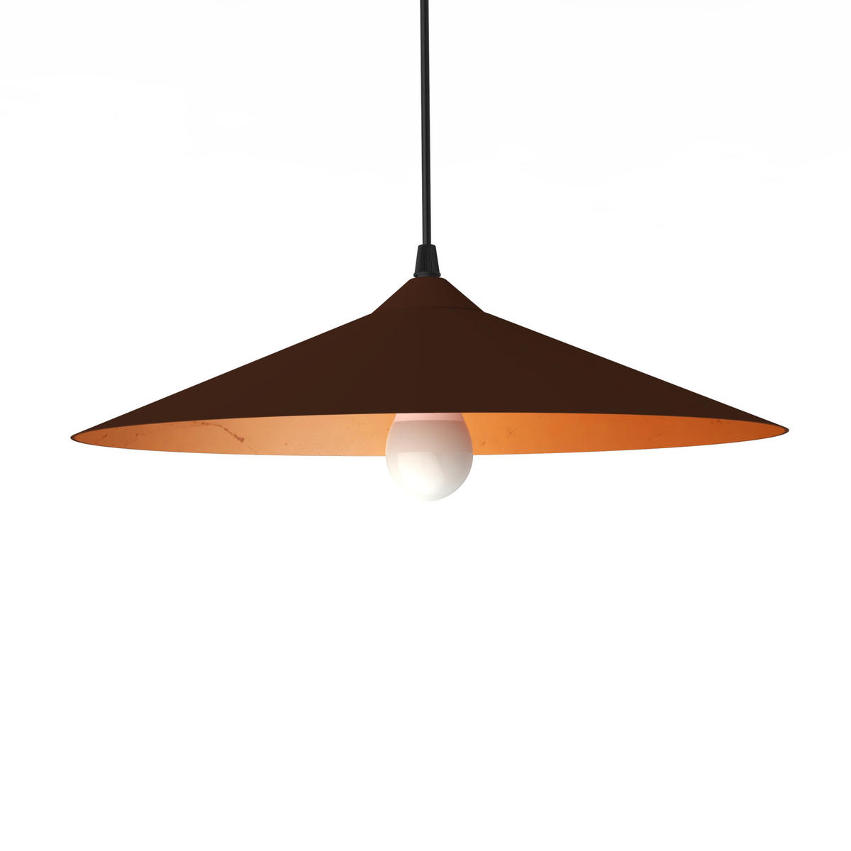 HÄNGELEUCHTE - Braun, Metall (40/40/10cm) - Lumicom