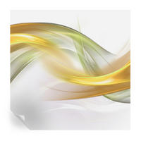 FOTOTAPETE 250x250 cm - Fließende Harmonie - Weiß, Textil (250/250cm) - Wallfluent