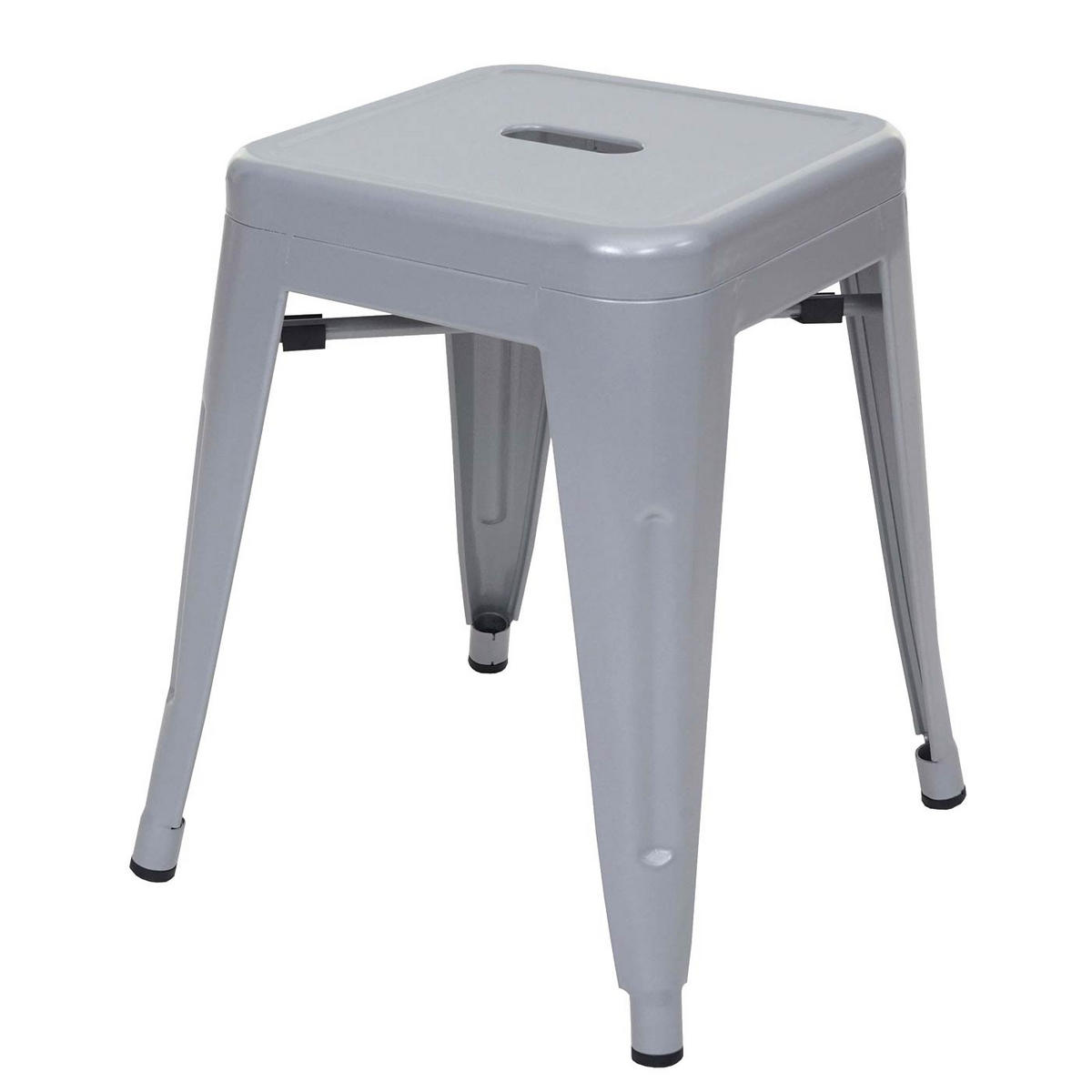HOCKER Grau 4er-Set - Grau, Metall (39/46/39cm) - MCW