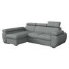 ECKSOFA Boston Mini, Seite: Links - LC+2R - Chromfarben/Silberfarben, Holz/Textil (255/170cm) - MIRJAN24