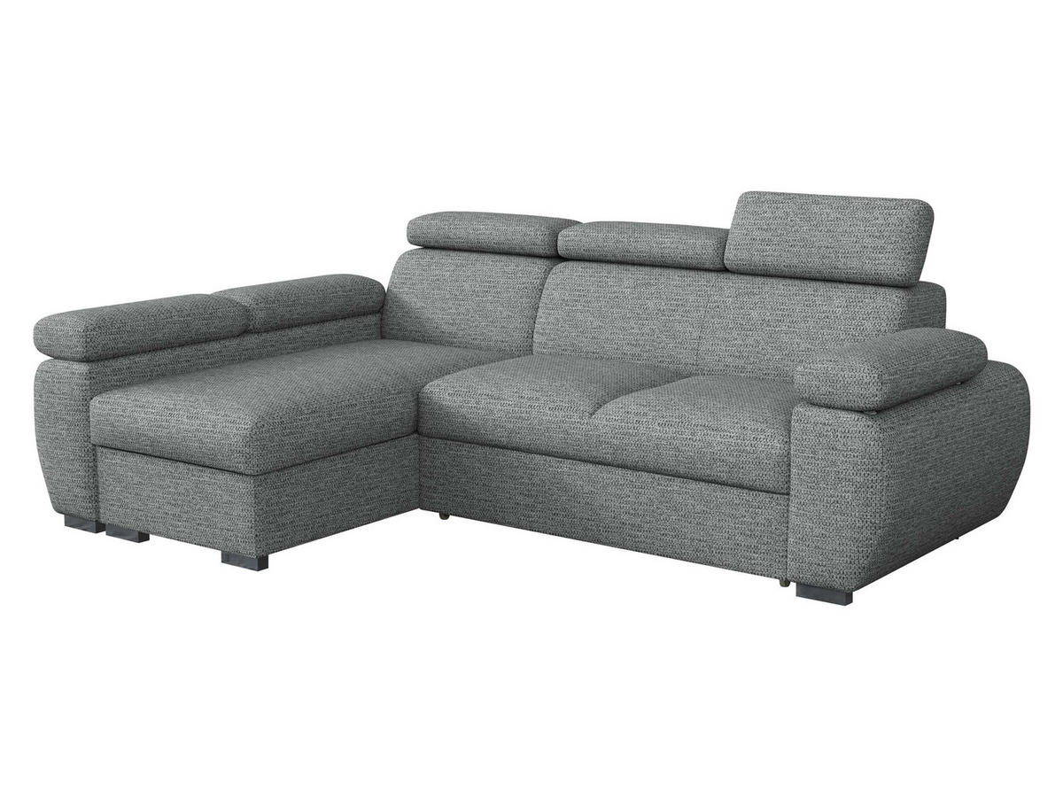 ECKSOFA Boston Mini, Seite: Links - LC+2R - Chromfarben/Silberfarben, Holz/Textil (255/170cm) - MIRJAN24