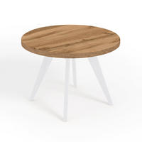 ESSTISCH LORA, Durchmesser: 120 / 220 cm Eiche Wotan / Weiß - Eiche Wotan/Weiß, Holz (120/220/76cm) - Dekori_Interiors