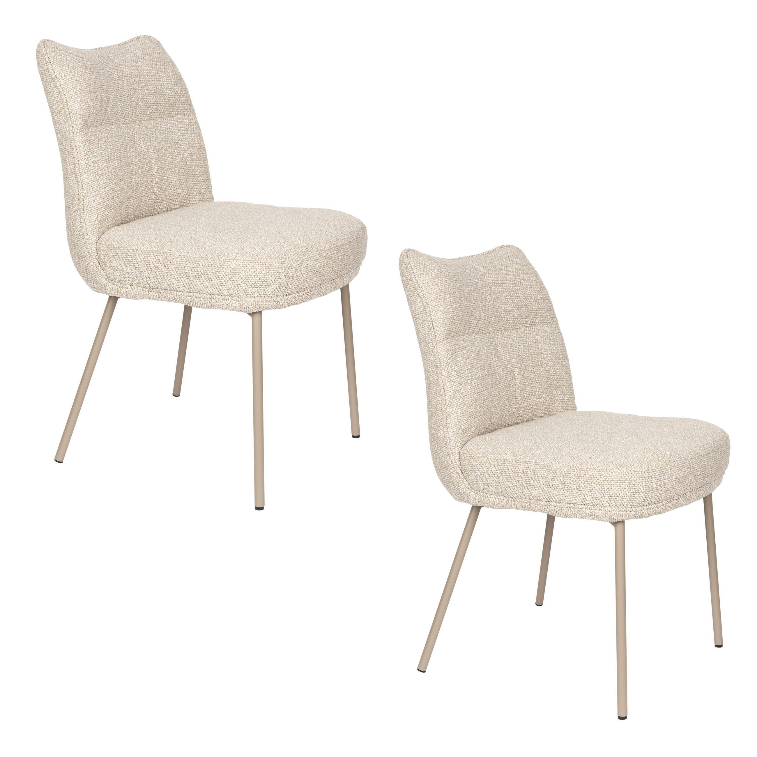 ESSZIMMERSTUHL Jacques Beige - 2 er Set - Beige, Kunststoff (44/84/64cm) - Housecraft Living