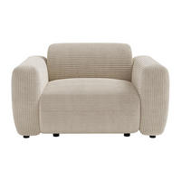 SESSEL mit gerader Rückenlehne - 1 Person - stoff - beige Pogni - Beige, Textil (130/67/97cm) - Vente-Unique