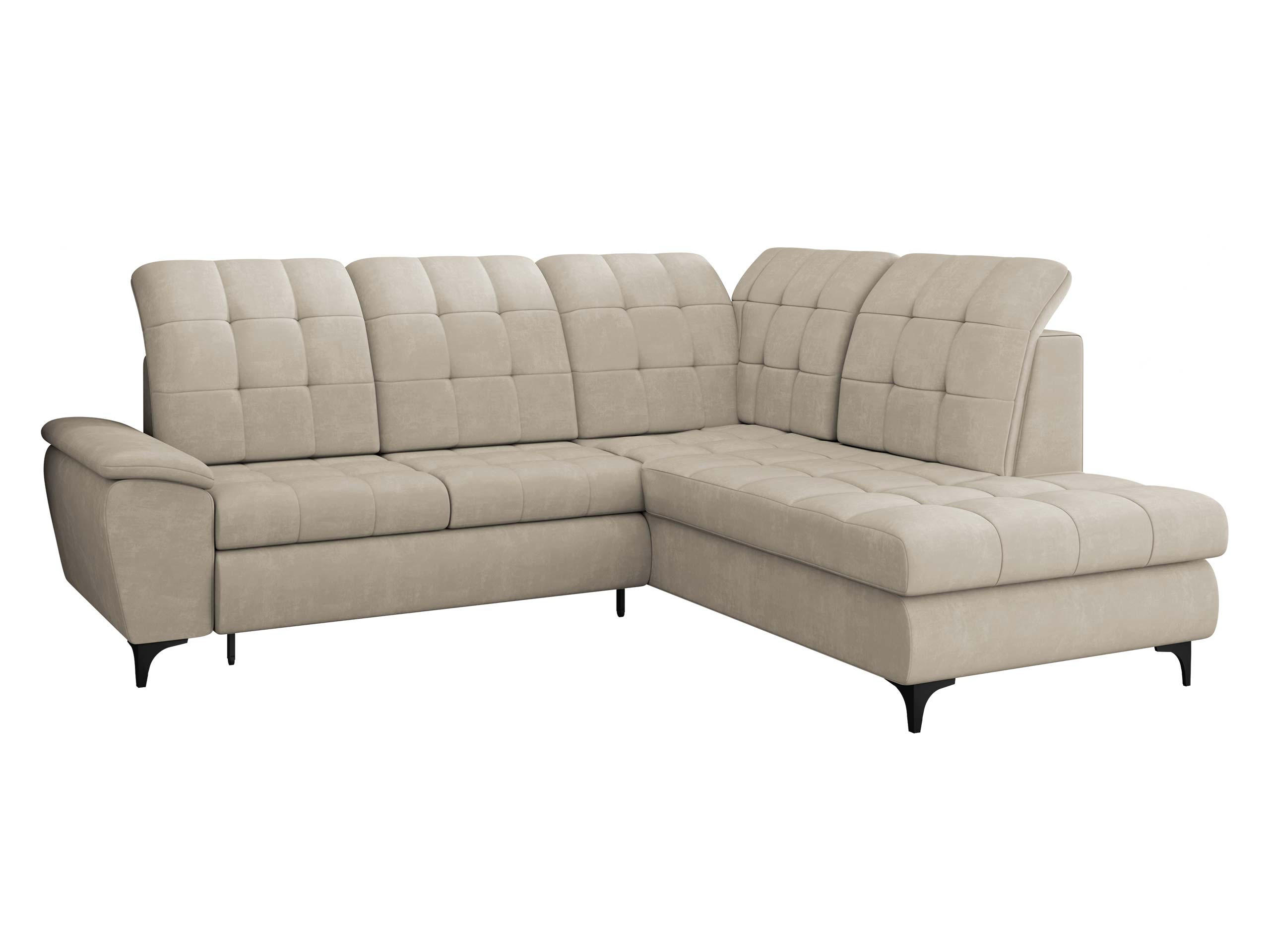 ECKSOFA Forest, Seite: Rechts - Beige/Schwarz, Holz/Textil (271/212cm) - MIRJAN24