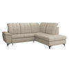 ECKSOFA Forest, Seite: Rechts - Beige/Schwarz, Holz/Textil (271/212cm) - MIRJAN24